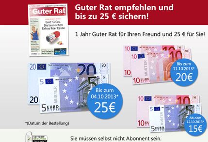 Guter Rat mir 25 Euro