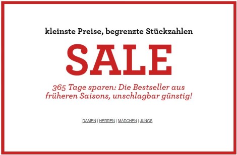 sale bei Lands End