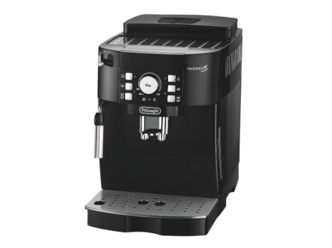 DELONGHI-Magnifica-S-ECAM-21.116.B-Schwarz-Espressomaschine--1.8-Liter-Wassertank--15-bar--Kegelmahlwerk--Schwarz