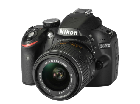 NIKON-D3200-18-55mm-VRII-schwarz--Digitale-Spiegelreflexkamera--24.2-Megapixel--CMOS-Sensor--7-5-cm-(2.95-Zoll)-TFT-LCD